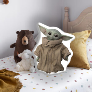 Фигуралы декоративті жастық Грогу (Baby Yoda)