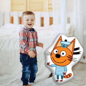 Подушка фигурная 3D Коржик Три Кота