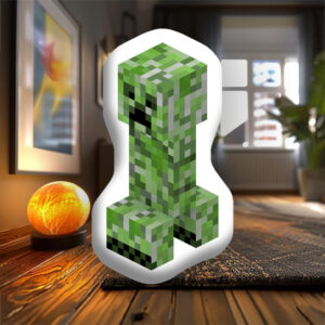Подушка декоративная фигурная Крипер Minecraft