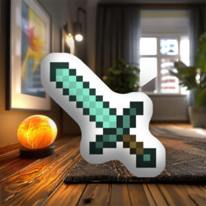 Подушка декоративная фигурная Меч Minecraft